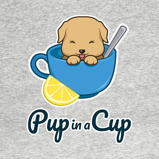 Pup in a Cup - Yellow Labrador Retriever Puppy by PawPrintShopByMia